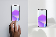 iPhone 14 pro mockup real life, a Templates & Theme by Willam's House (Thumbnail 3 of 4)