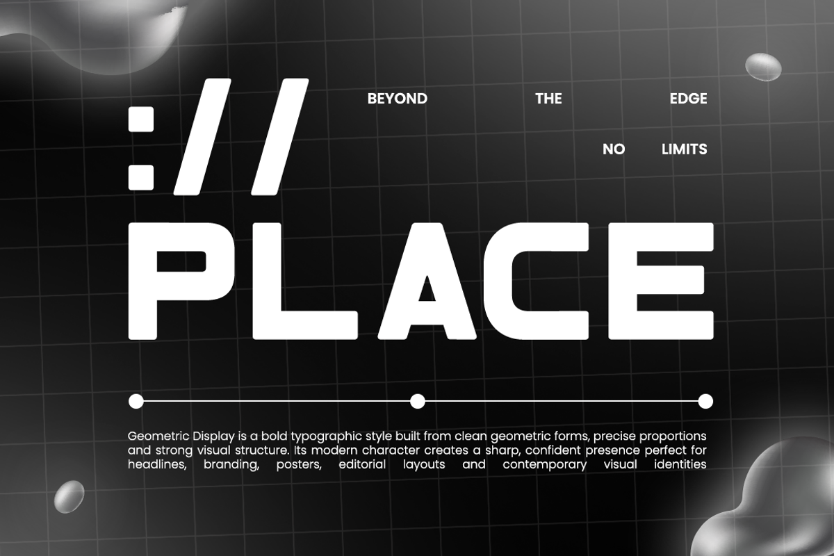 Hyperon Futuristic Geometric Font, a Sans Serif Font by Rasio Studio (Photo 7 of 11)