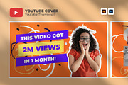 Youtube Thumbnail Cover Design, a Social Media Template by hekenostudio (Thumbnail 1 of 4)