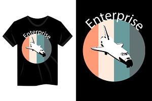 Enterprise Space Shuttle T Shirt