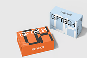Gift Box Mockup 2 Scenes, a Packaging Mockup by graphicsauce (Thumbnail 2 of 4)
