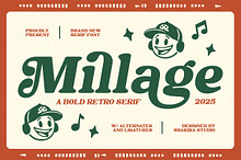 Millage - Bold Retro Serif Font