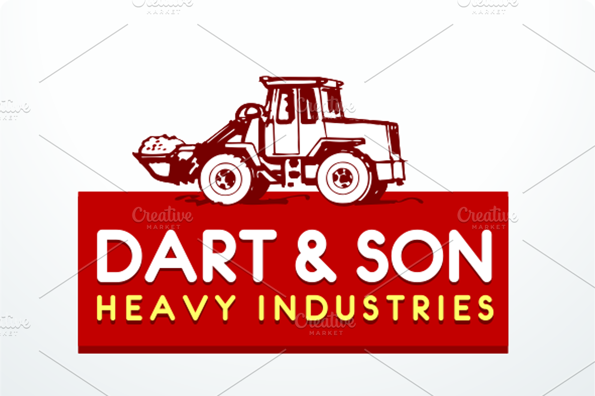 Heavy Industry Logo Design, a Branding & Logo Template by free2fonts (Photo 3 of 4)