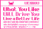 Take action font, a Sans Serif Font by weknow (Thumbnail 4 of 8)
