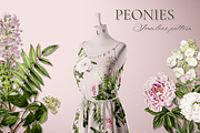 PEONIES Seamless Pattern, a Pattern Graphic by Splash! (Thumbnail 3 of 10)