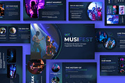 Musifest Music Concert Google Slides, a Presentation Template by kerismaker (Thumbnail 1 of 10)