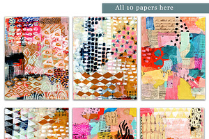 Mixed Media Papers: Abstract Papers