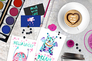 Funny Monsters| watercolor set, an Illustration by SimpleLesia (Thumbnail 6 of 7)