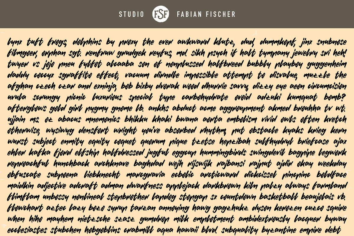 Painted Paul - Handmade Font, a Script Font by Studio FabianFischer (Photo 3 of 3)