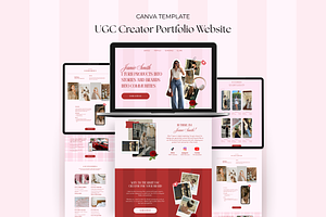 UGC Portfolio Canva Website Template