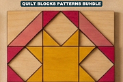 Quilt Block Patterns Modern Mosaic W, a Pattern Graphic by AtacanDigital (Thumbnail 6 of 15)