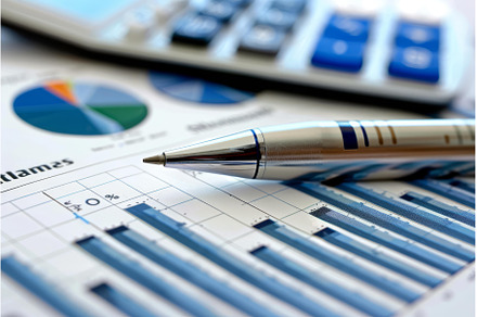 Pen lying on paperwork showing, a Business Photo by Ylivdesign