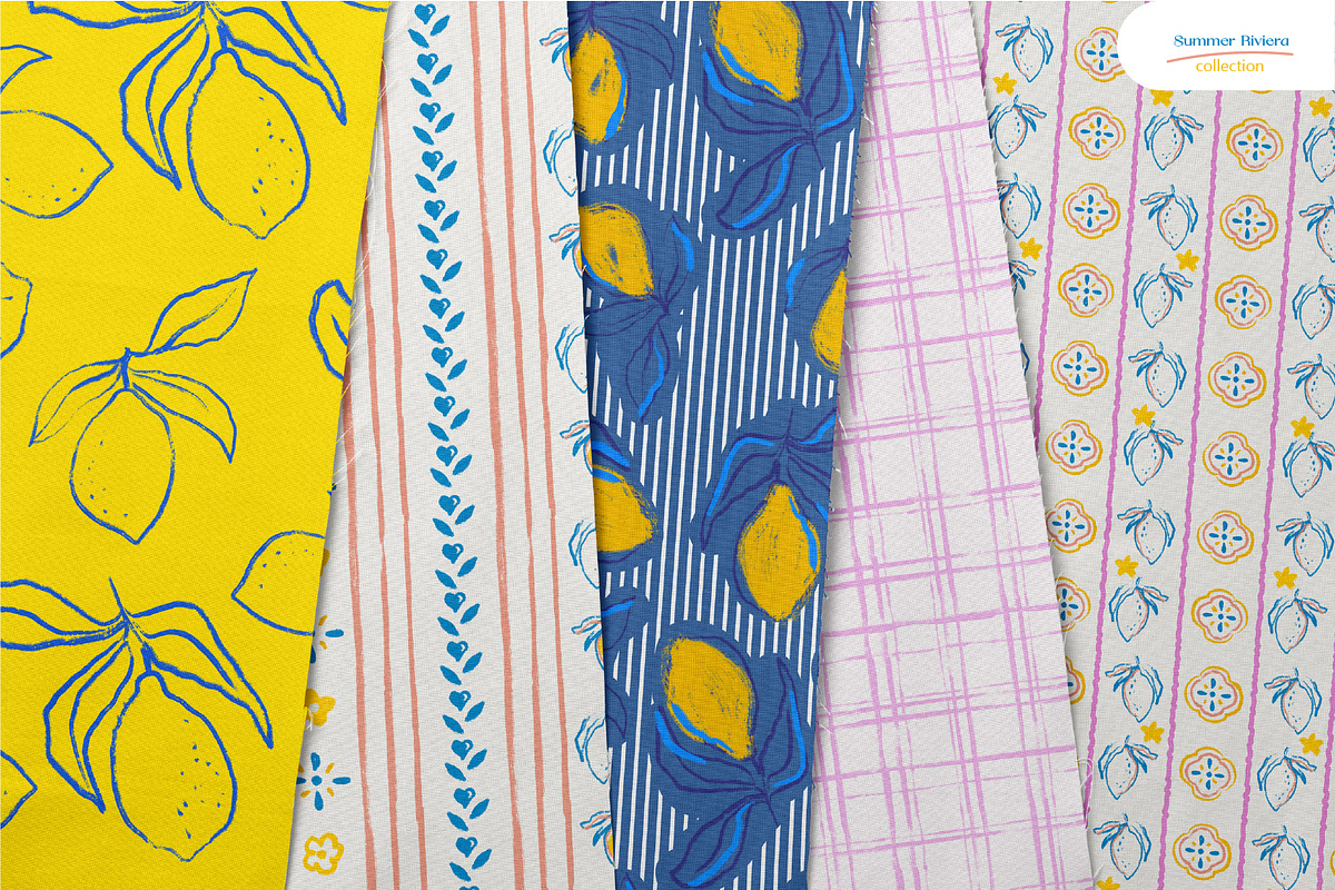 Summer Riviera - Seamless Patterns, a Pattern Graphic by Milky April (Photo 2 of 7)