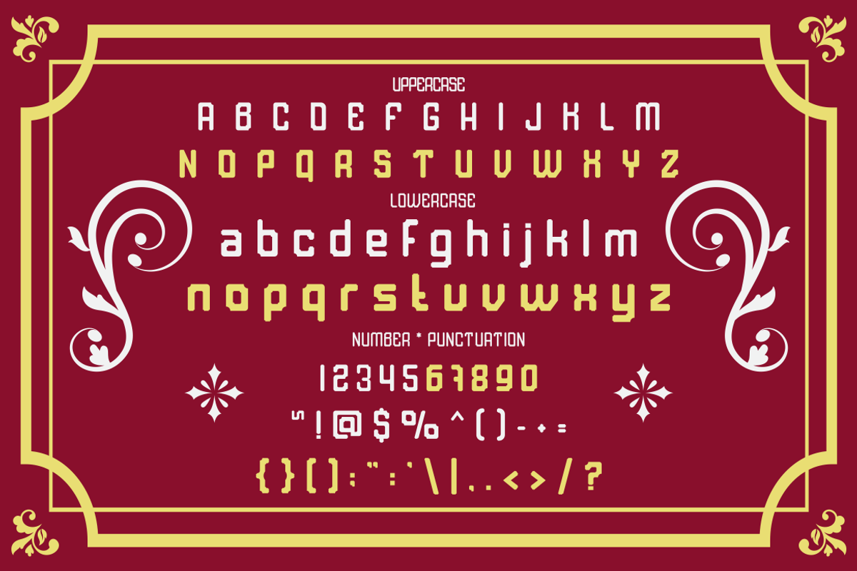 Bold Frame Vintage Font, a Font by PutraCetol Studio (Photo 5 of 5)