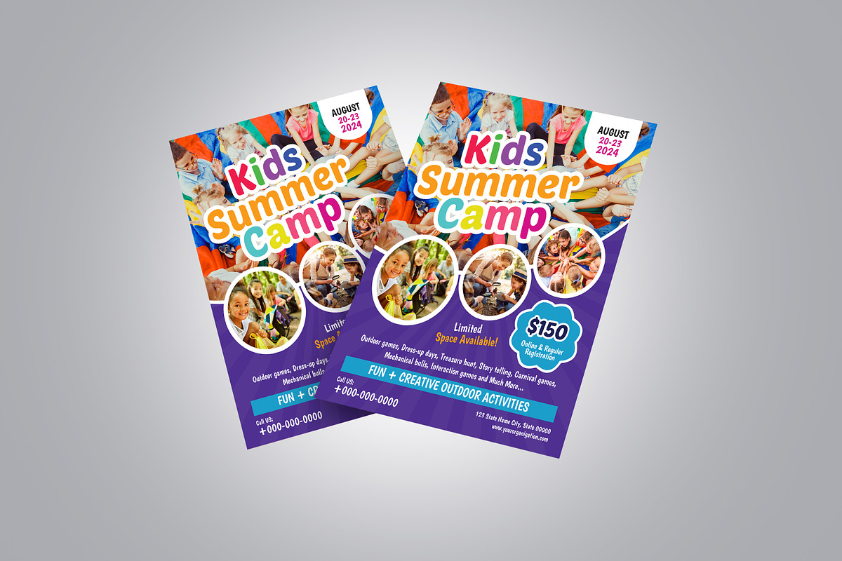 Kids Summer Camp Flyer, a Flyer Template by Designscozy (Photo 3 of 5)