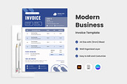 4 Modern Business Invoice Template, a Print Template by twinstd (Thumbnail 1 of 4)