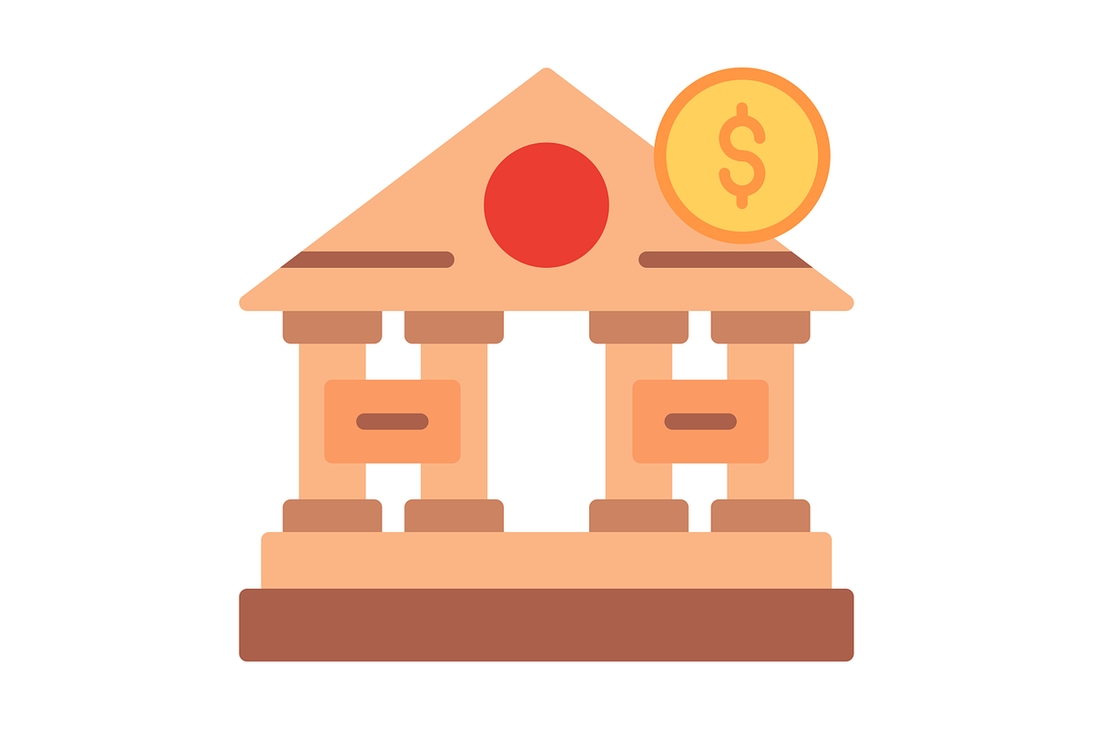 Bank Flat Icon, a Duotone Icon by Pexelpy (Photo 2 of 2)