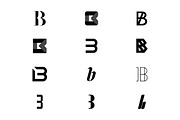 12 B Letter Logos - Vector & Mock-Up, a Branding & Logo Template by Multiple (Thumbnail 2 of 5)