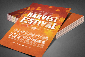 Harvest Festival Church Flyer