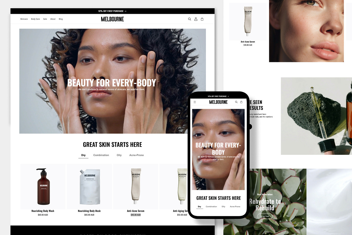MELBOURNE | Beauty Shopify Theme, a Shopify Template by Studio Mayde (Photo 3 of 9)