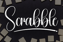 Scrabble | Script Font