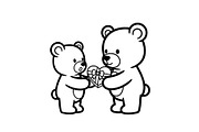 Cute Teddy Bear Love Vector Bundle, an Illustration by Designs_River (Thumbnail 6 of 51)