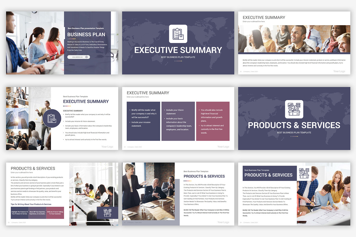 Business Plan PowerPoint Template, a Presentation Template by SlideOne (Photo 7 of 26)
