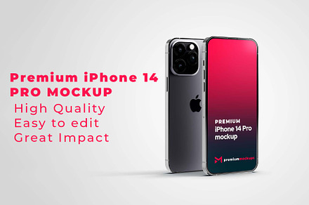 iPhone 14 Pro astonishing Mockup