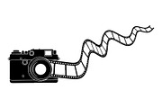 Vintage Camera Film Silhouette, an Object Illustration by yasushie (Thumbnail 29 of 31)