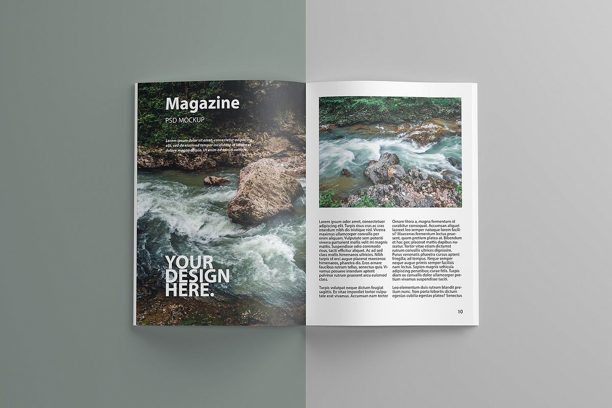 A4 Magazine Mockups PSD, a Books & Magazine Mockup by GreatFruit (Photo 7 of 13)