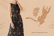 Tiger set. Vector elements, patterns, a Pattern Graphic by anna khramtsova (Thumbnail 11 of 13)