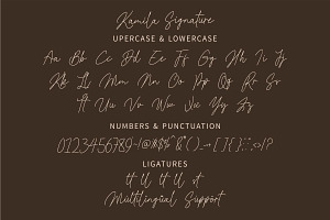 Kamila Signature - Signature Font