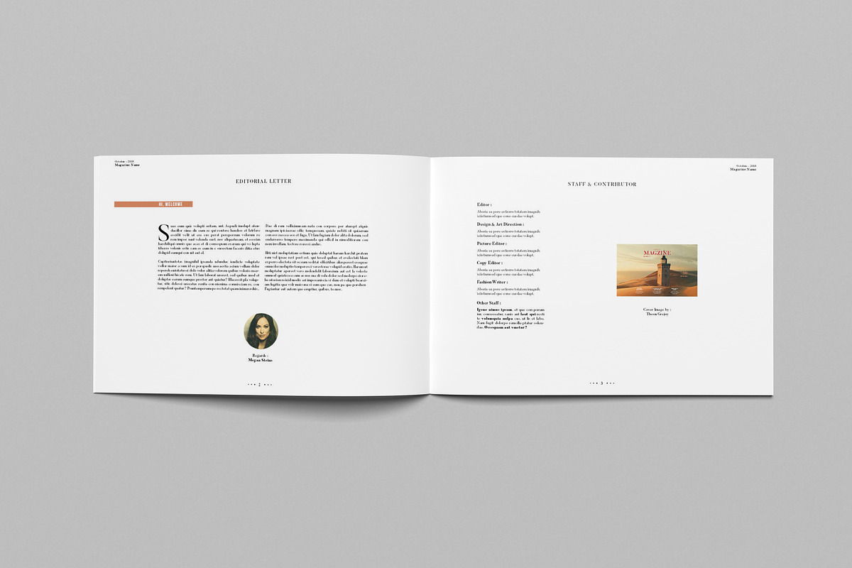 Landscape Magazine Template V, a Magazine Template by Uloel Design (Photo 2 of 12)