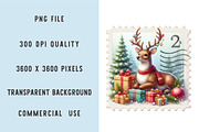 Christmas Reindeer Postage Stamps, a Graphic by designcity5 (Thumbnail 3 of 3)