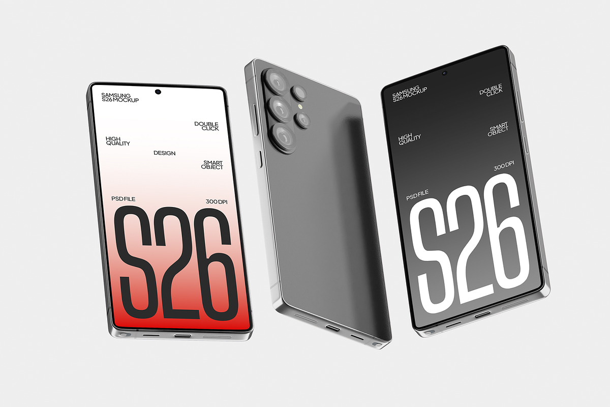 Samsung S26 Mockup, an Android Mockup by Unerispace (Photo 2 of 5)
