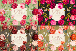 Vintage Floral Garden Vol. 1