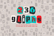 Cut News color font, a Blackletter Font by Zimages (Thumbnail 2 of 9)