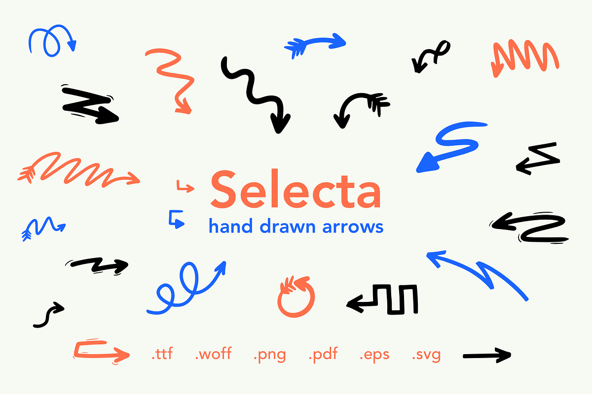 Selecta - Hand Drawn Arrows, an Object Graphic by David is Creative (Photo 1 of 6)