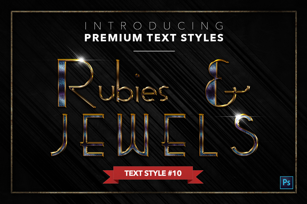 Rubies & Jewels #3 - 20 Text Styles, a Layer Style Add-On by Jonas Stensgaard (Photo 11 of 23)