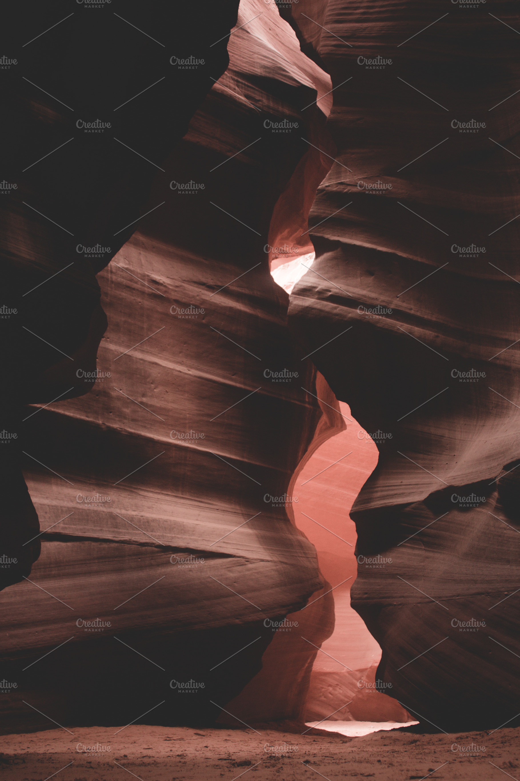 Antelope canyon featuring landscape, sandstone, and red, a Nature Photo by NiccerPhotography
