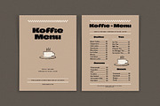 Koffie Menu Brown, a Flyer Template by Me55enjah Design (Thumbnail 1 of 3)