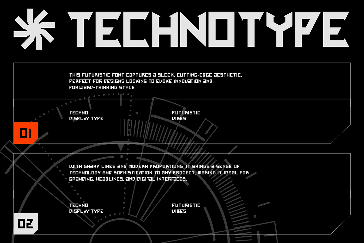 VB Shymo - Futuristic Font, a Sans Serif Font by VALIANTBROTHA (Photo 3 of 8)