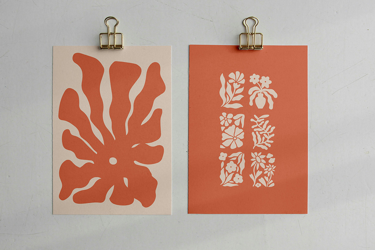 Fluid Floral Linocut Bundle, an Illustration by ClayStudio (Photo 4 of 8)