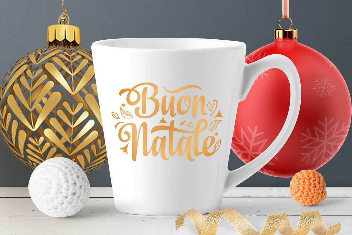 Buon Natale svg Italian Christmas, an Object Graphic by Zoya Miller (Photo 5 of 9)