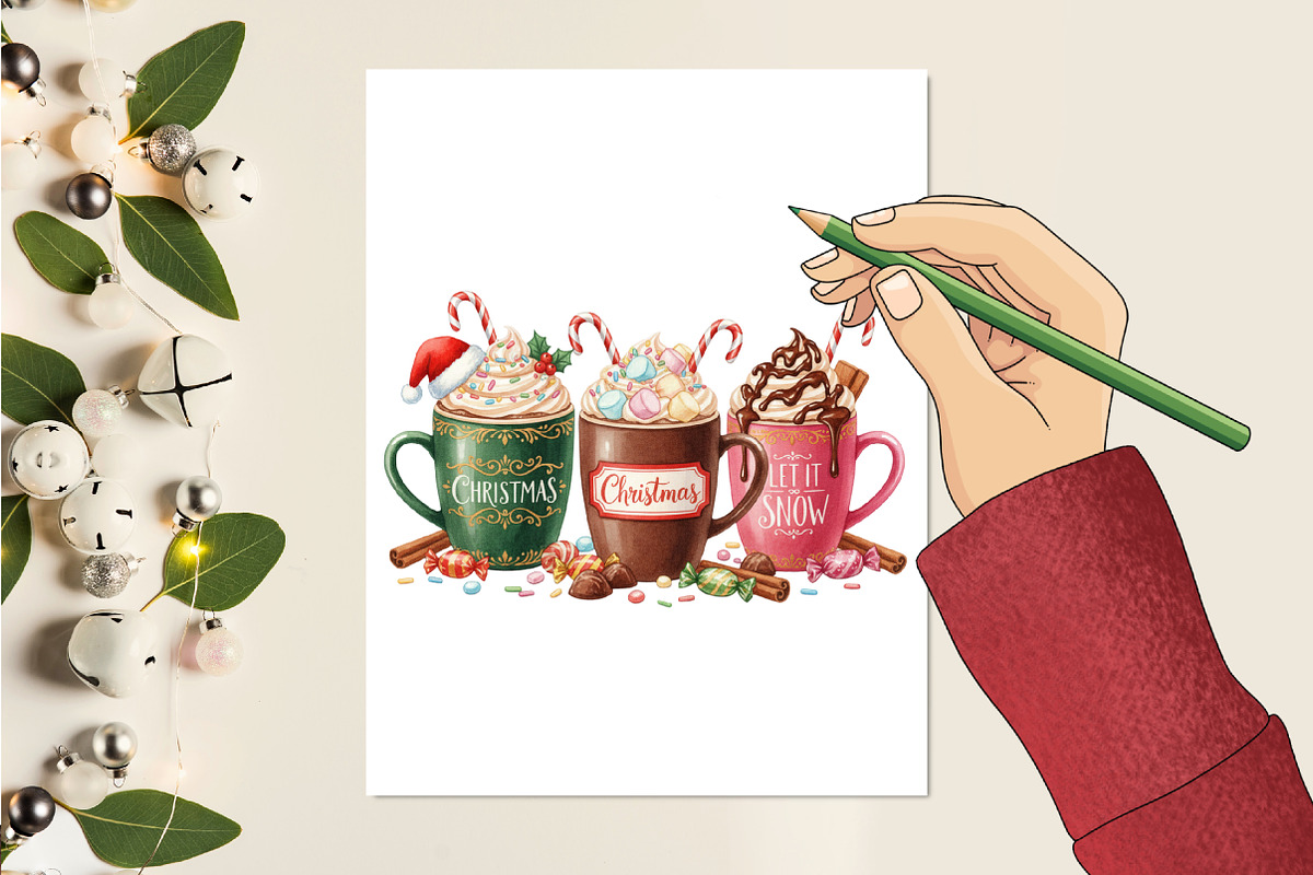 Let It Snow Christmas Coffee Png, an Illustration by designcity5 (Photo 3 of 8)