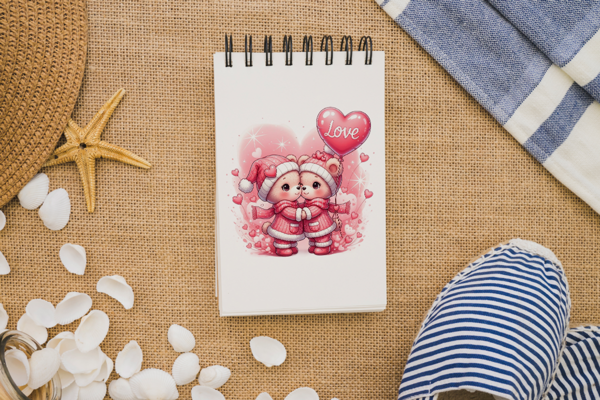 Pink Valentine Couple Animals PNG, an Animal Illustration by KennedyStudio (Photo 4 of 5)