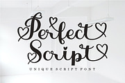 Perfect Script, a Script Font by Bosstype Studio (Thumbnail 1 of 8)