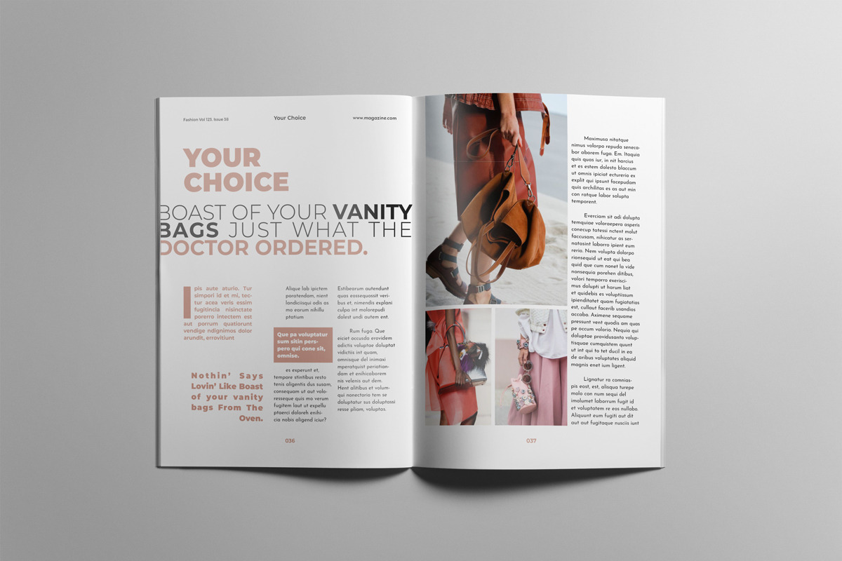 The Best Fashion Magazine Layout, a Magazine Template by Swayang (Photo 20 of 23)