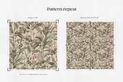 Vintage Tropical Jungle Pattern, a Pattern Graphic by Yello_illustration (Thumbnail 3 of 14)