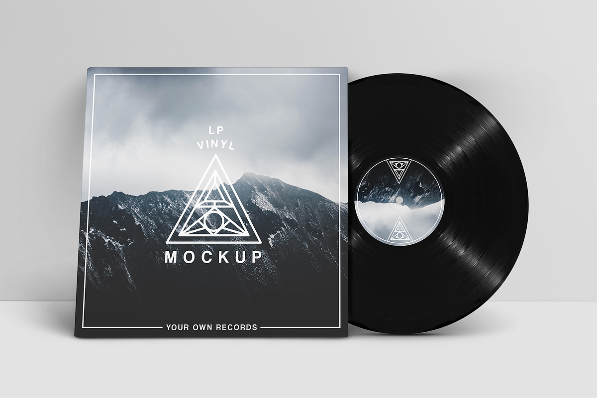 Vinyl Record Mockups Pack, a Product Mockup by Mint Mockups (Photo 7 of 8)